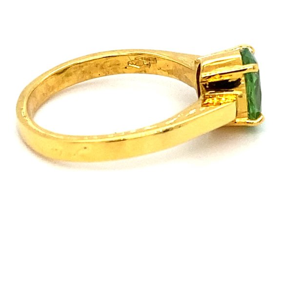 Certified Tsavorite 1.87ct Solid 18K Gold Ring - Picture 4 of 8